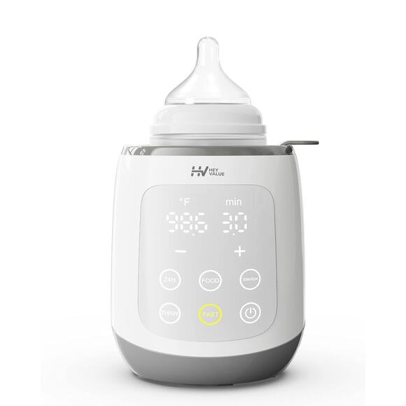 Hey Value N2T White 1.4oZ Portable Corded Electric Baby Bottle Warmer Digital - Picture 1 of 7